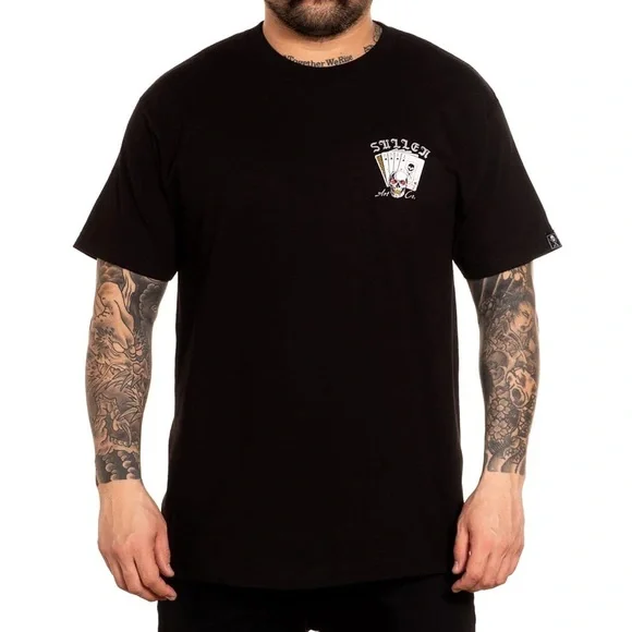 Men's Sullen Art Co Death Dealer Black Skulls Tattoo Biker Tee T-Shirt Med NWT - Picture 2 of 8